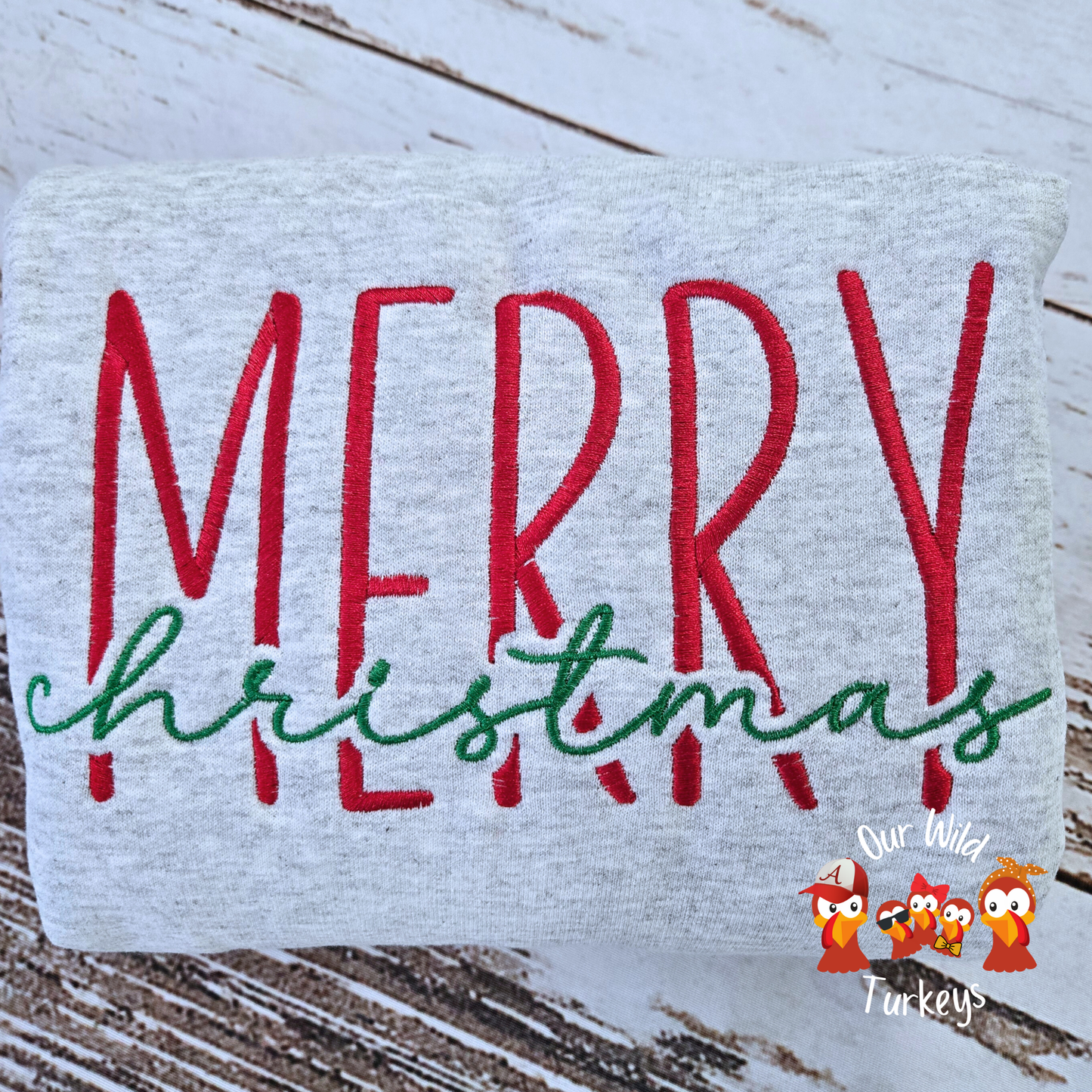 Merry Christmas Split Crewneck