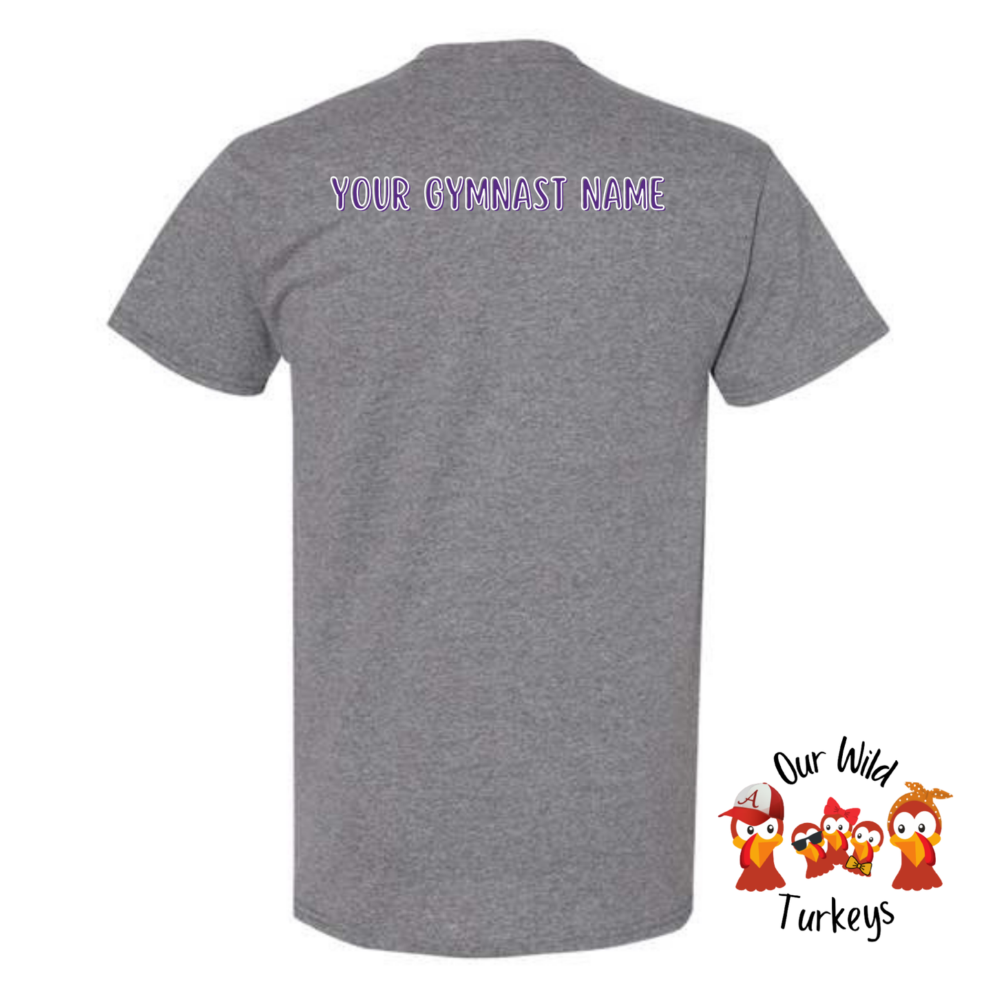 Sanford Academy Custom Grey Tee with Custom Back