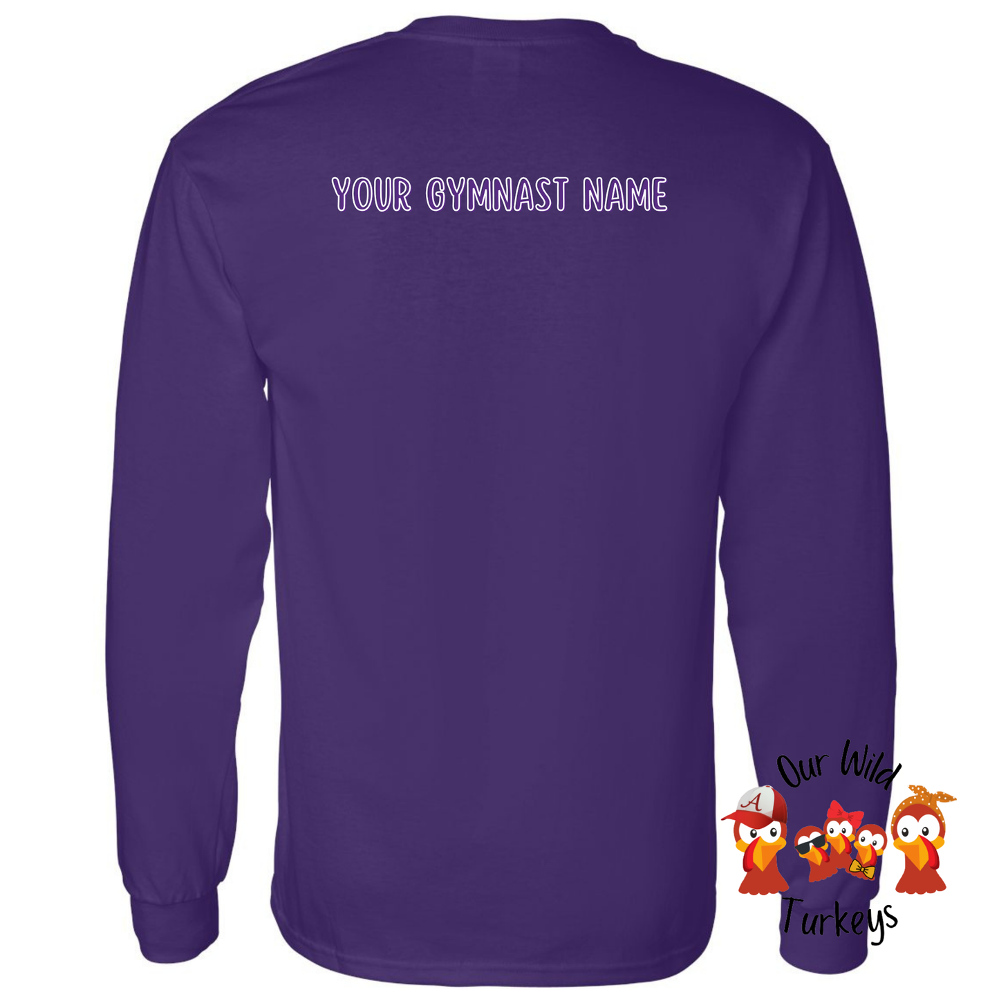 Sanford Academy Custom Purple Long Sleeve with Custom Back