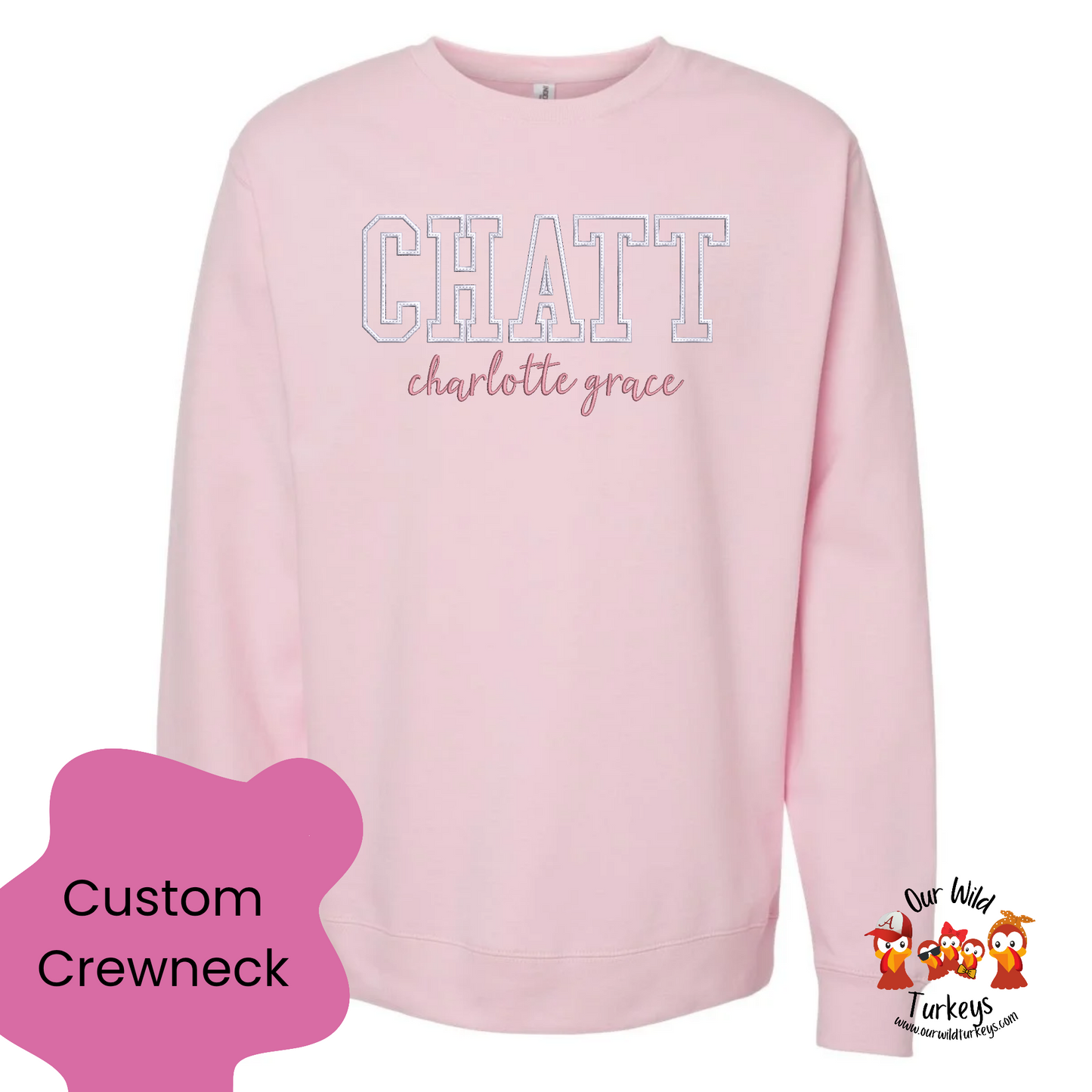 Charlotte Grace - Pink w/Bows Applique