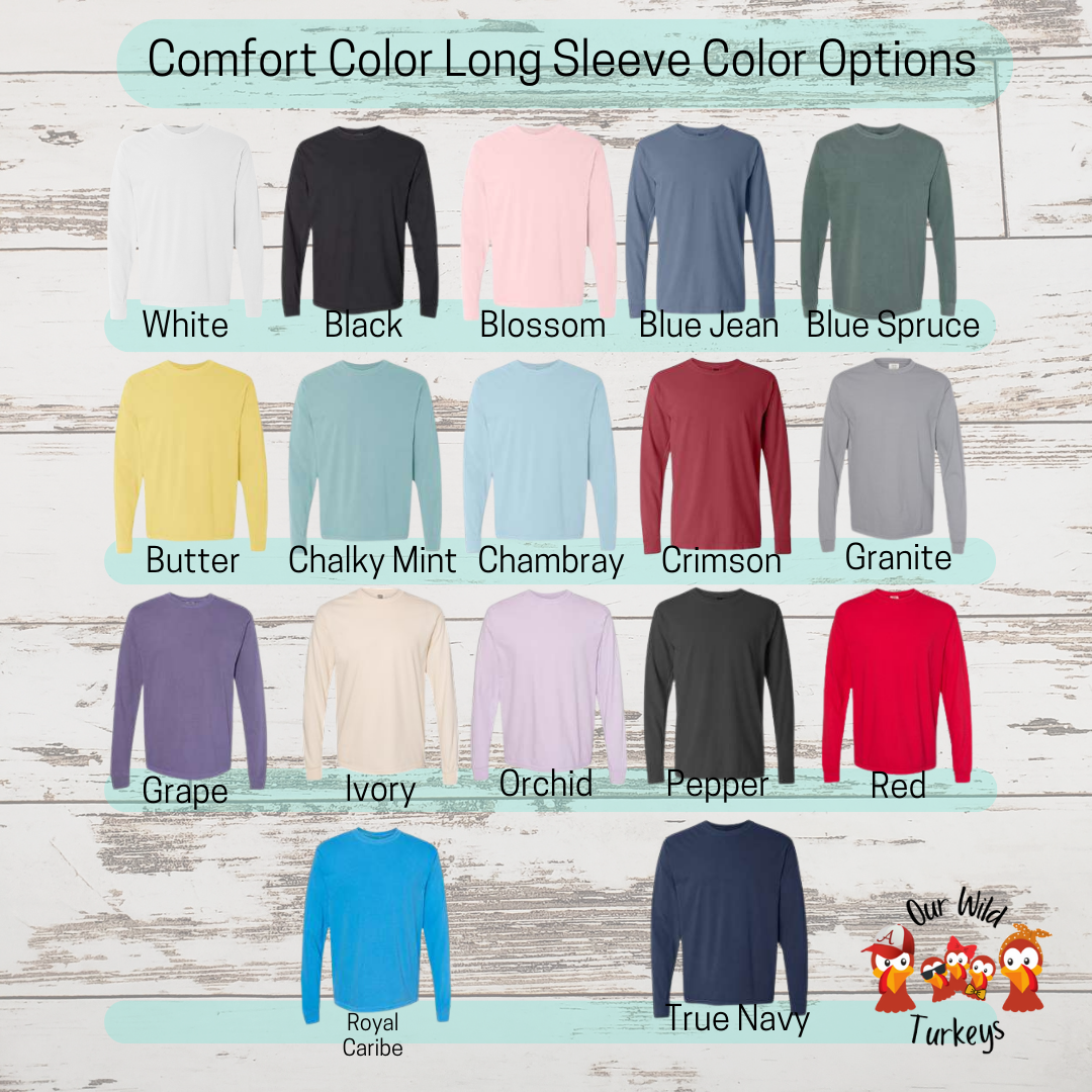 Floral Font Sorority / Fraternity Embroidered Shirt