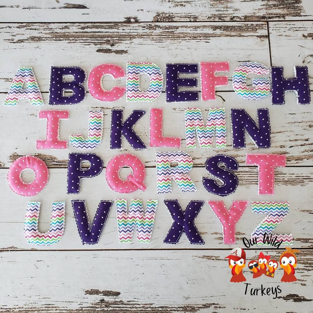 Magnetic Fabric Letters for Preschool and Kindergartners Learning to Read