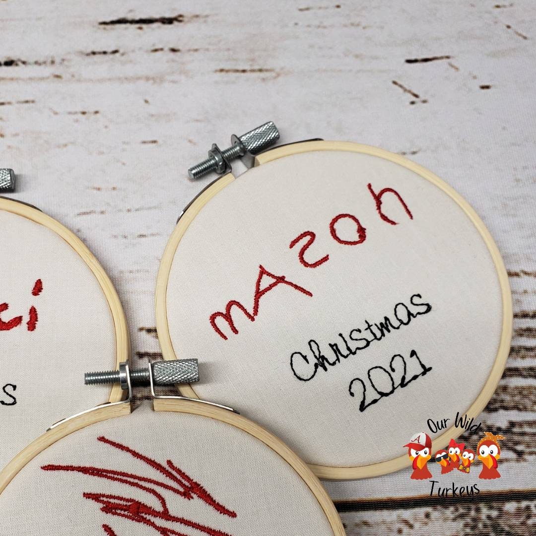 Personalized Child Christmas Ornament | Your Child's Name in his or her Handwriting