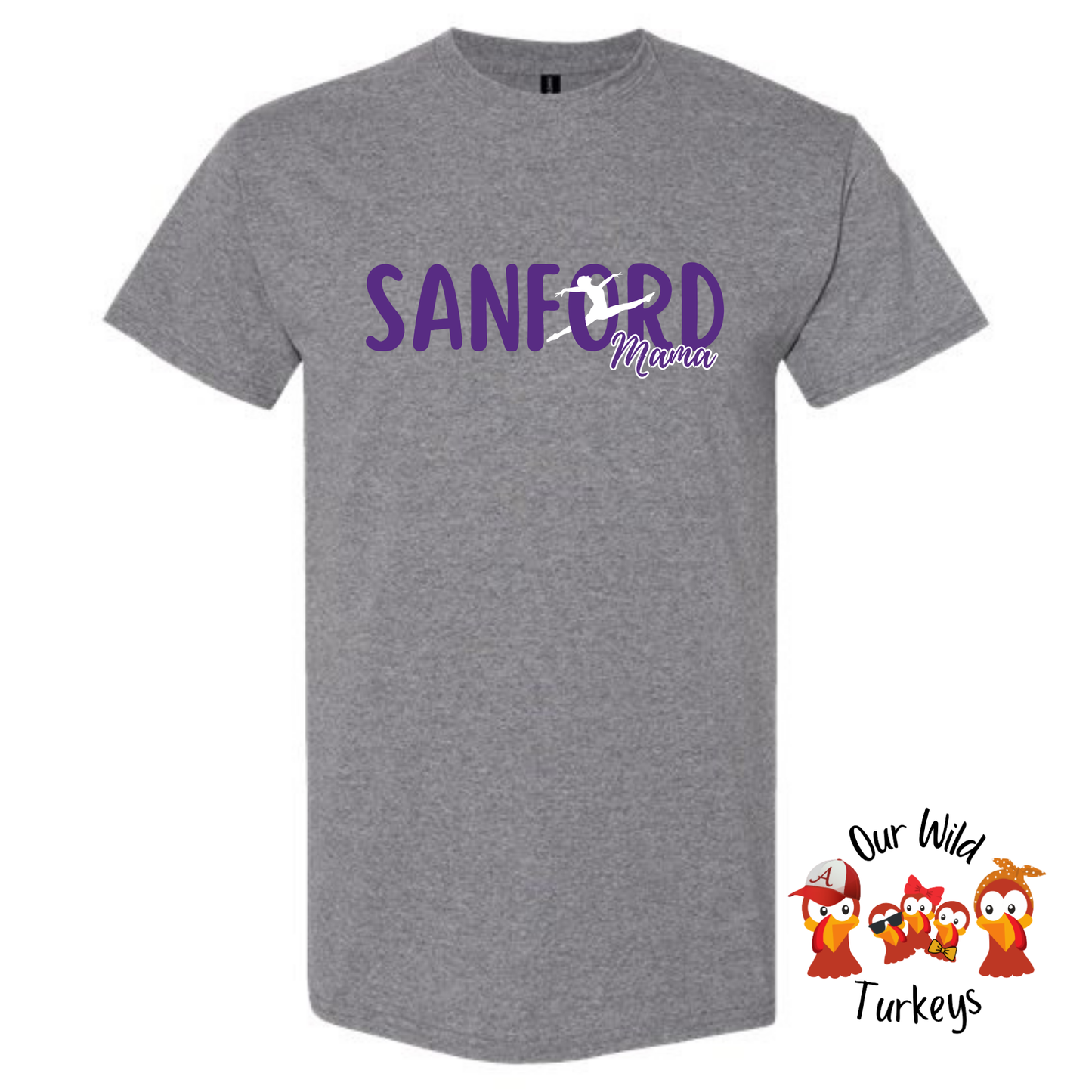 Sanford Academy Custom Grey Tee