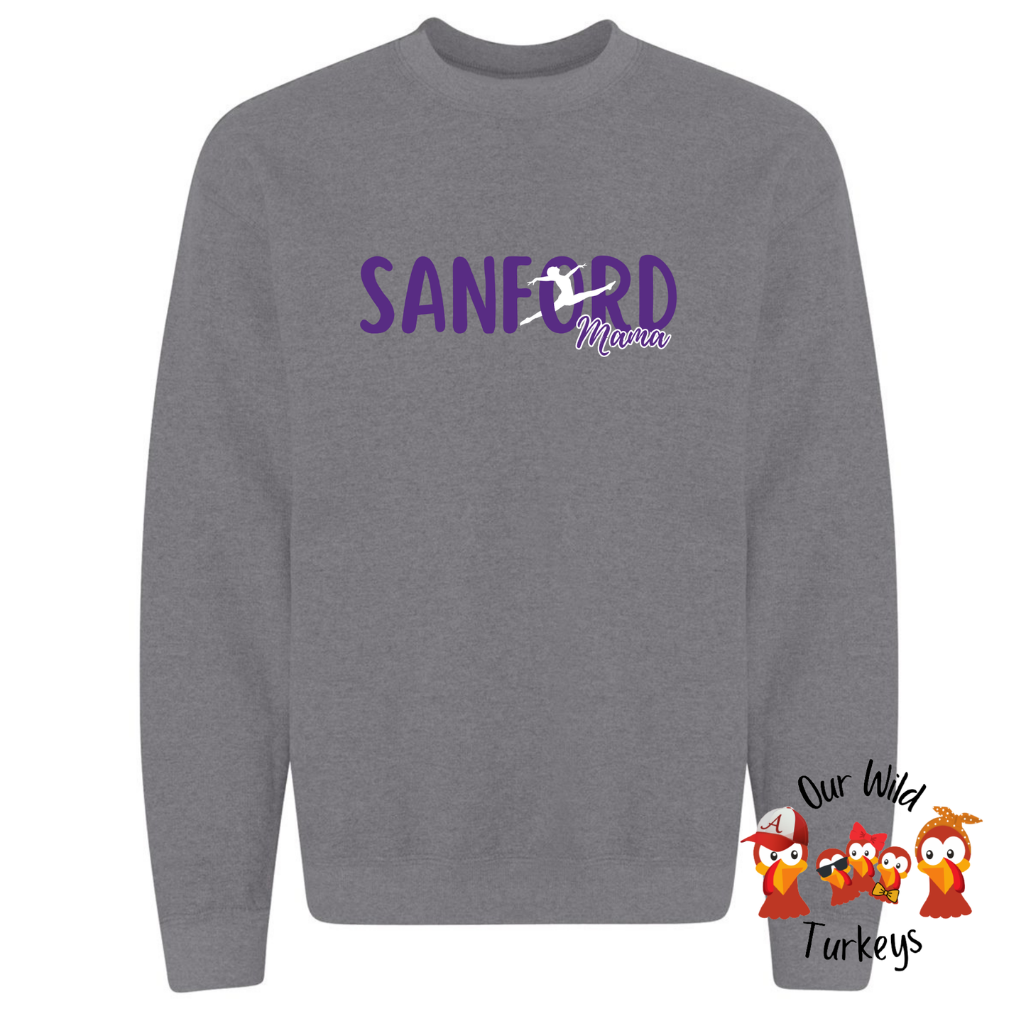 Sanford Academy Custom Grey Crewneck