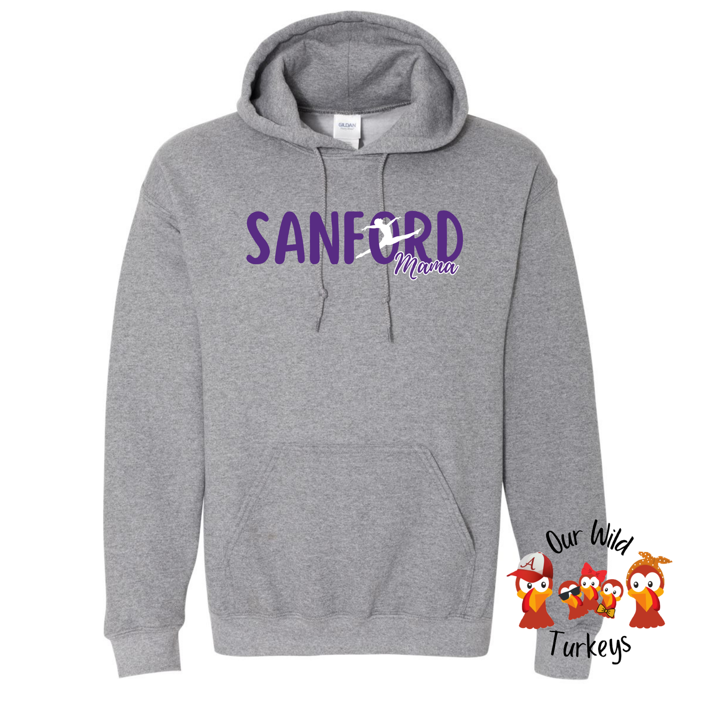 Sanford Academy Custom Grey Hoodie