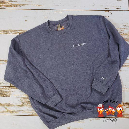 Unisex Anniversary Sweatshirt with Initials