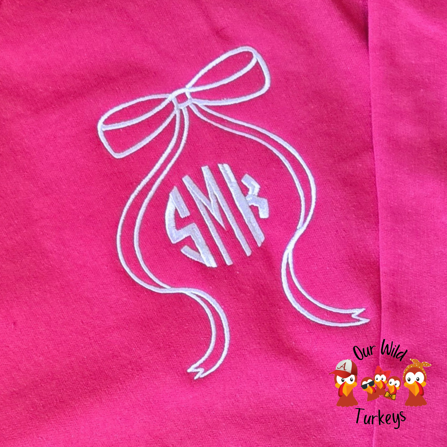 Monogram Bow Crewneck