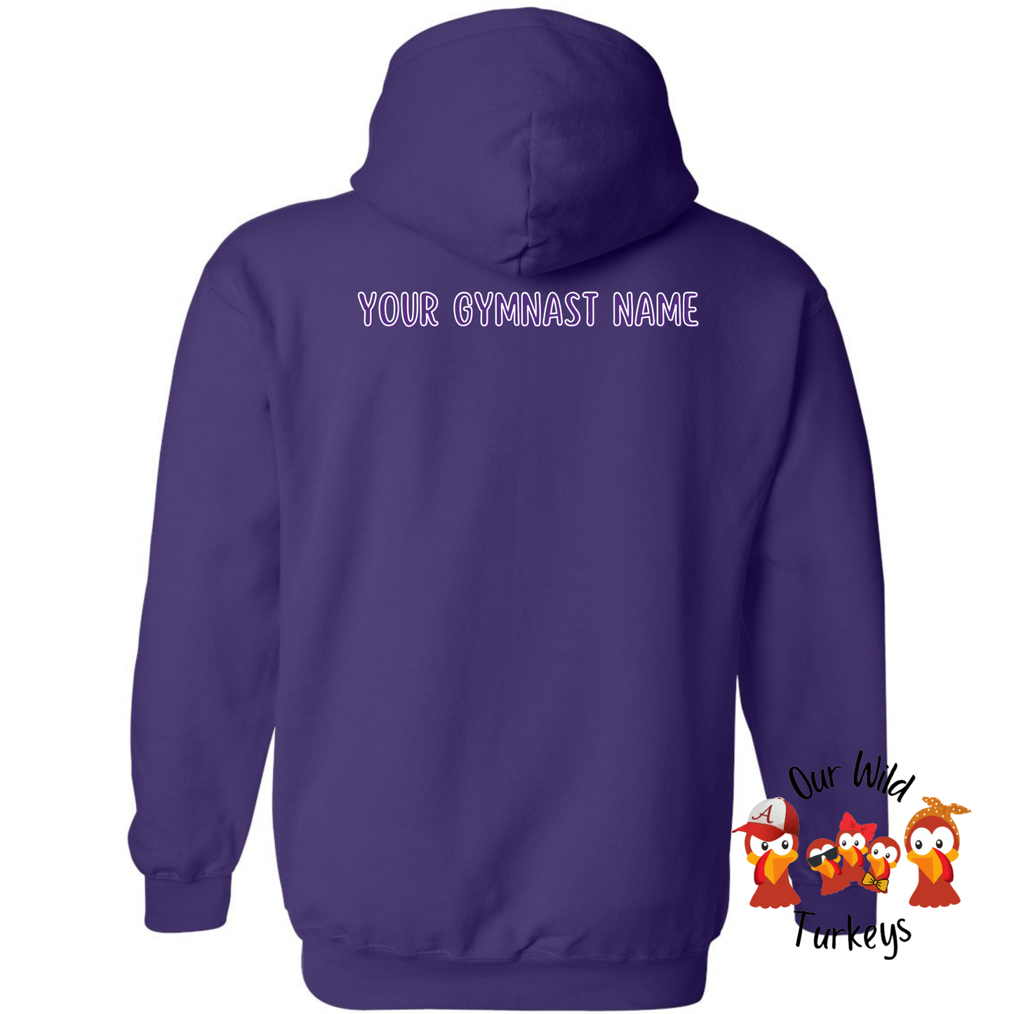 Sanford Academy Custom Purple Hoodie with Custom Back