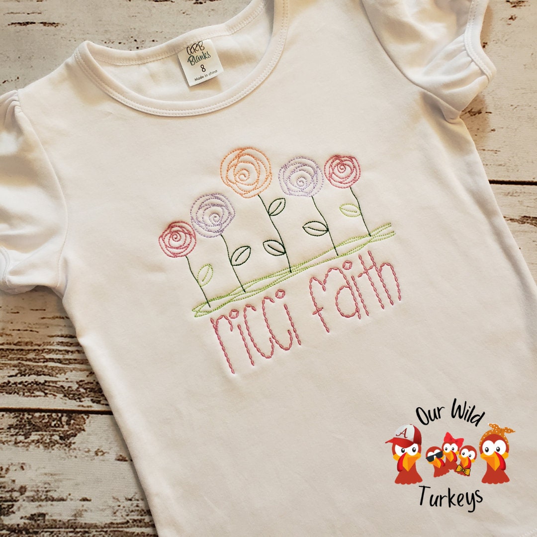 Spring Personalized Tshirt for Little Girl