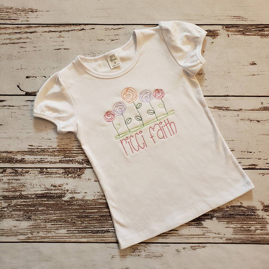 Spring Personalized Tshirt for Little Girl