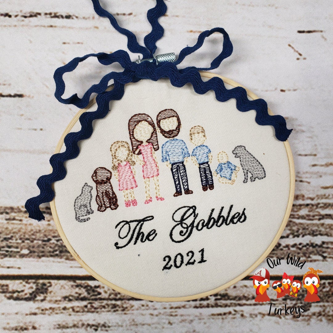 Personalized Family Christmas Ornament