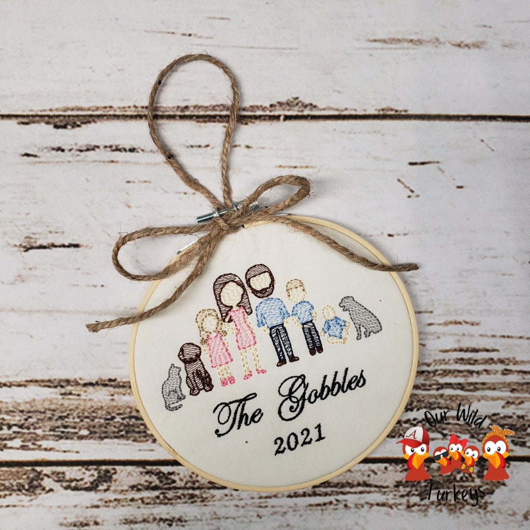 Personalized Family Christmas Ornament