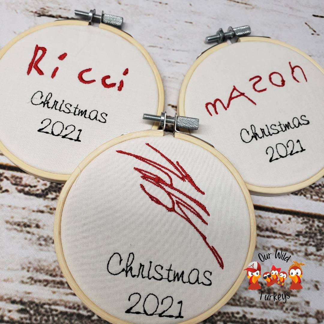 Personalized Child Christmas Ornament | Your Child's Name in his or her Handwriting