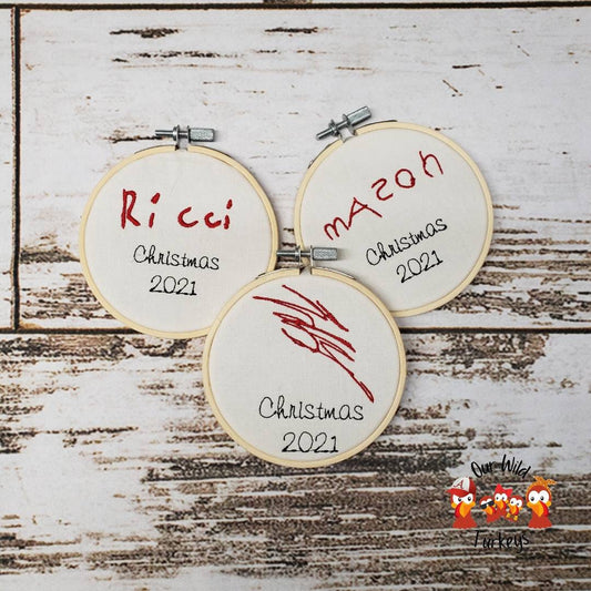 Personalized Child Christmas Ornament | Your Child's Name in his or her Handwriting